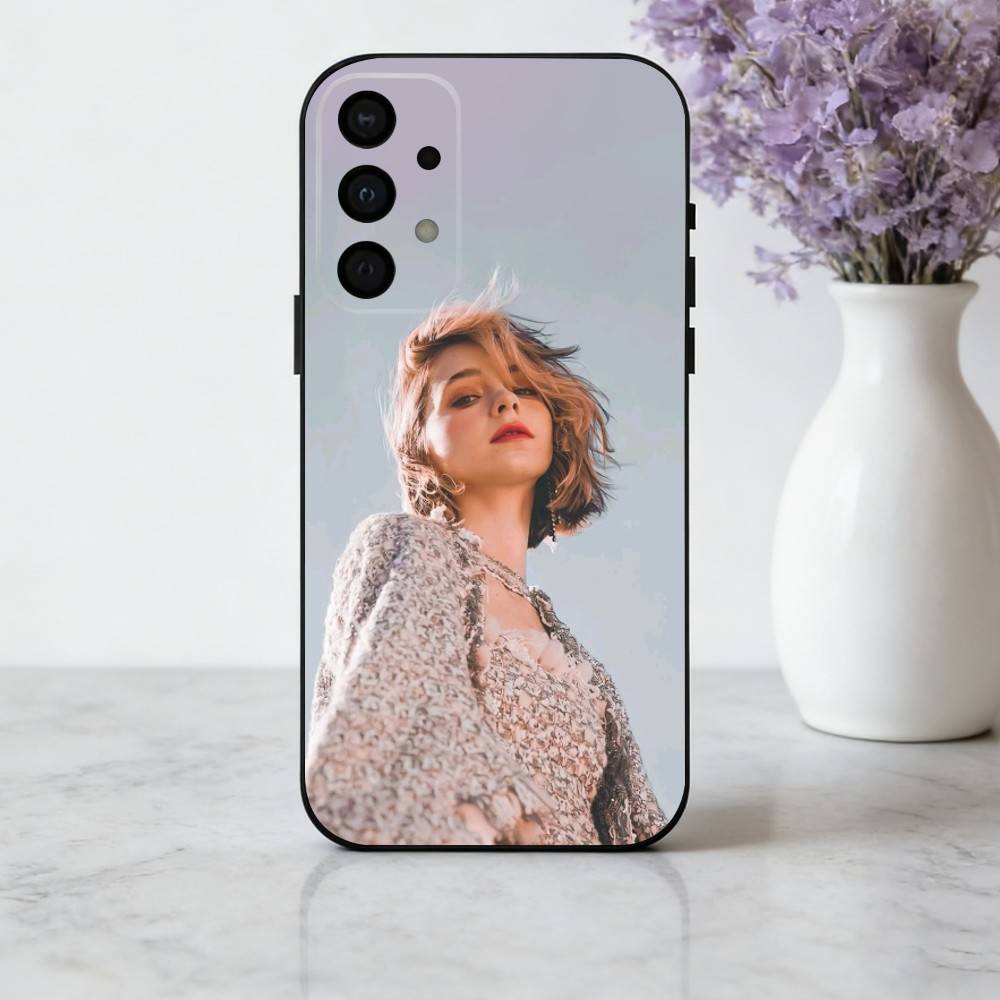 vibrant E-Emma M-Myers Actress Phone Case For Samsung Galaxy A73,A72,A71,A70,A53,A52,A51,Soft Silicone Black Cover