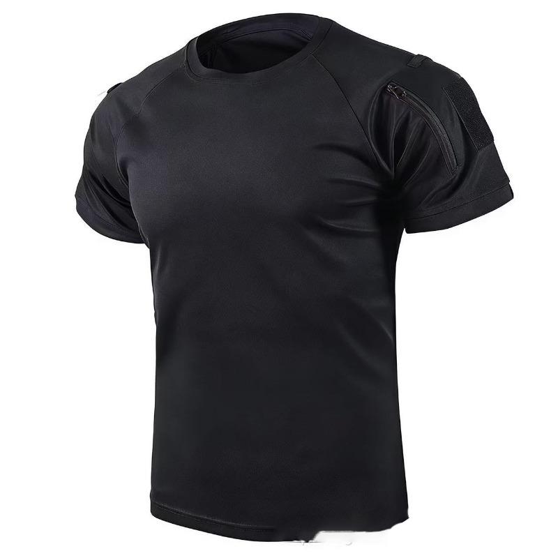 Men's Summer T Shirt Camping Hiking Trekking Fishing Training Running Gym Breathable Pullover Climbing Casual Cargo Shirts