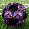 Soccer Ball Colorful Machine Stitched PVC Size 5 Team Training Competition Ready Durable High-Bounce Cool Sports Gift