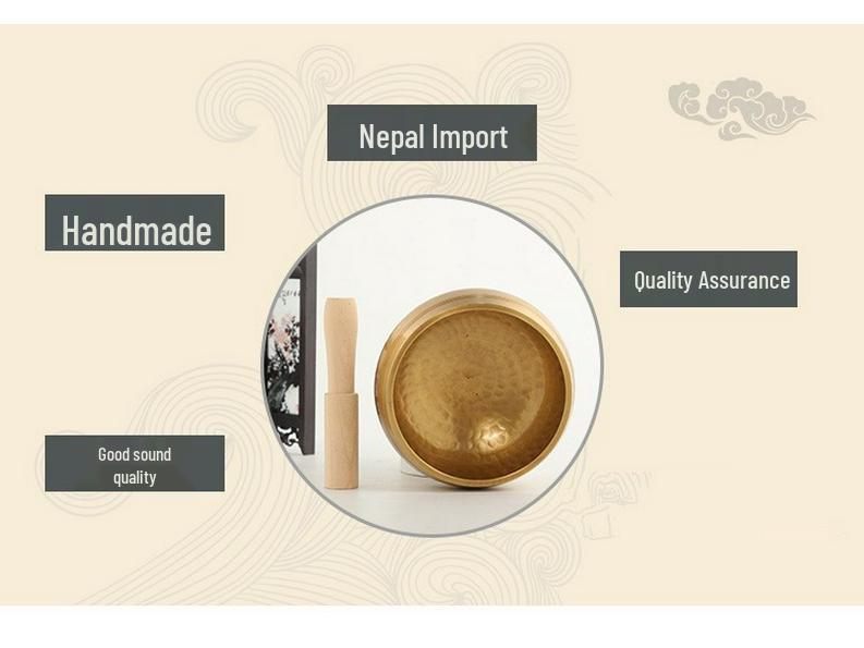 Nepal Buddha Sound Tibetan Singing Bowl - Copper Meditation and Yoga Chime