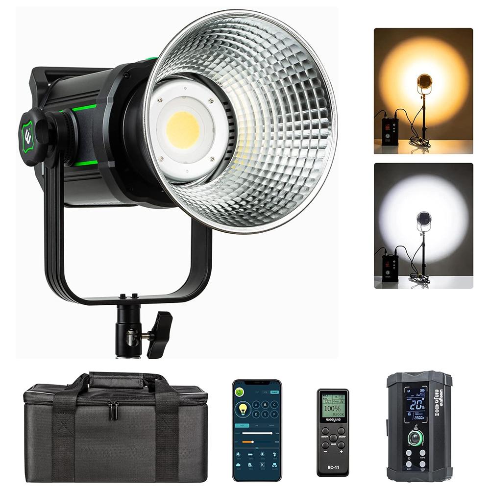 

WEEYLITE Ninja 400 II 150 Вт COB Студийный свет 2800K - 6800K Управление через приложение Фотолампа с отражателем US Plug