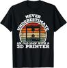 Old Man with A 3D Printer - Funny 3D Printing Gift Unisex T-Shirt