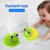 Cute Frog Water Spray Bath Toy With Automatic Induction And Soft Spray Child Baby Toddler Bath Toy