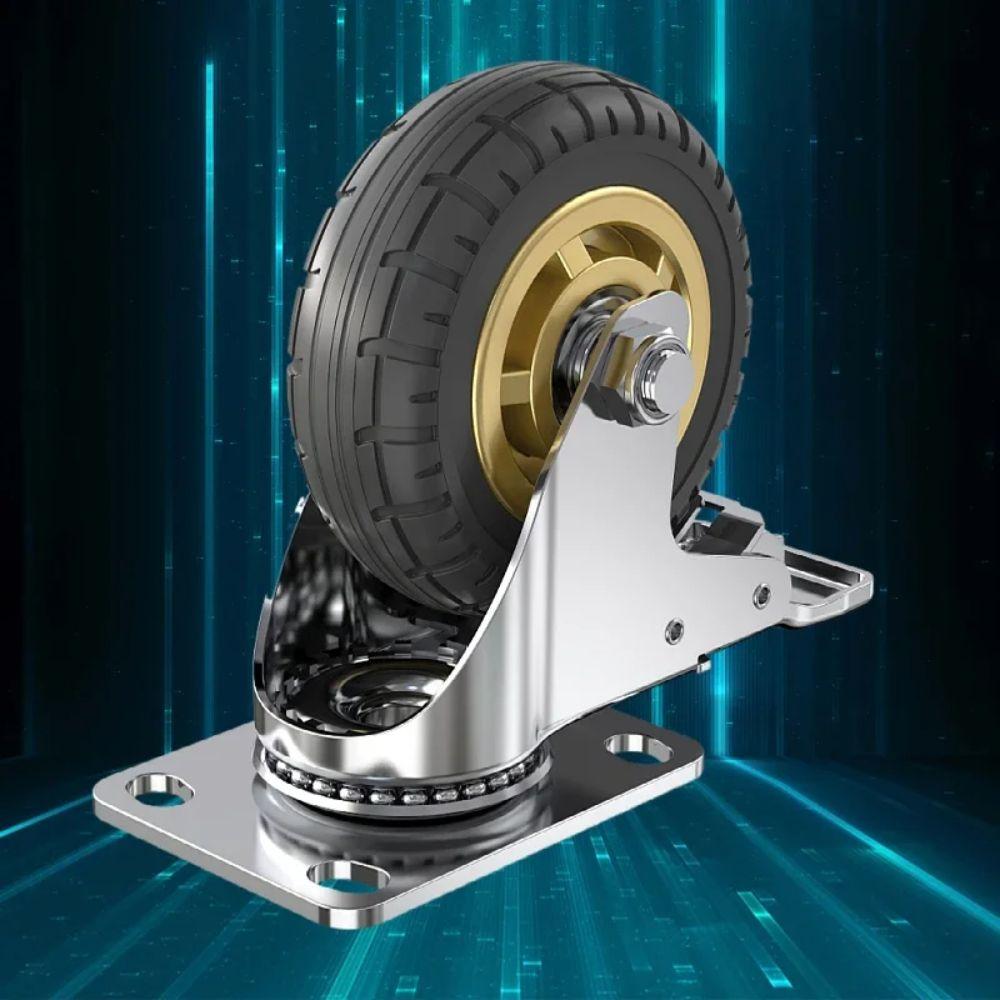 Wear Resistant Furniture Caster Noiseless Roller Wheel Swivel Caster  Tire Trolley Chair Mover