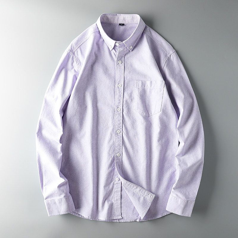 Long Sleeves Cotton Export Cattle Goods Casual White Shirt