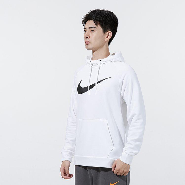 Nike Sweatshirts Men's White Hooded Moderate Regular CZ2426-100