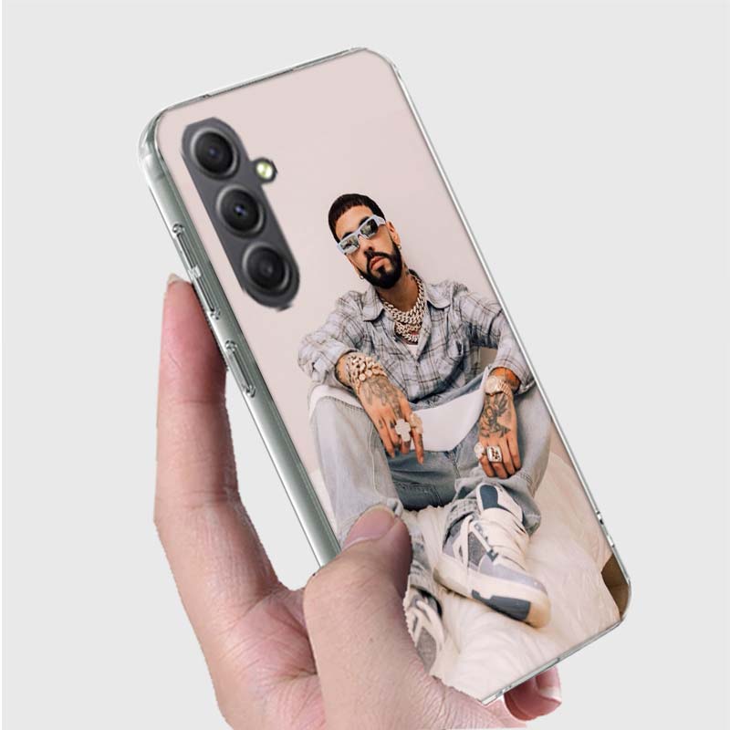 Rapper A-Anuel AA Real Phone Case for Samsung A16 A26 A36 A56 A17 A37 A57 A07 A06 A02S A03 A04S A05S Galaxy Note 20 10 A50S A71