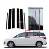 Gloss Black Door Window Pillar Post Trim Stickers Fit For Mazda 5 Premacy 2011 2012 2013 2014 2015 2016 2017 2018 Silver Carbon