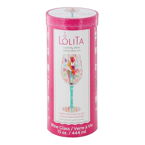 Lolita Wine Glass HAPPY BIRTHDAY BLAST 6014181