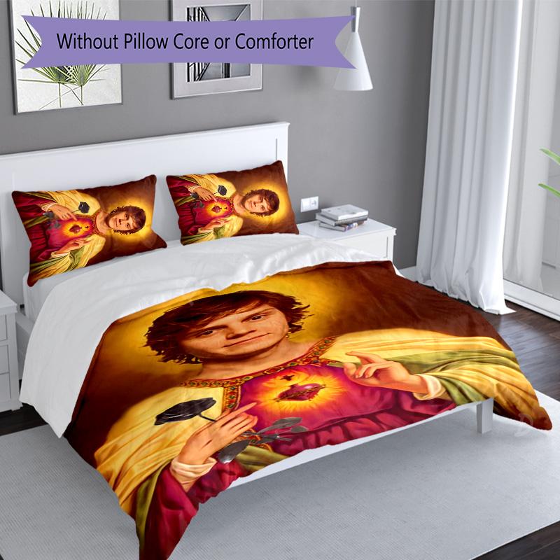 3pcs Evan Peters2 pattern bedding set duvet cover set includes duvet cover &pillowcases, perfect all season bedroom decoration & gift