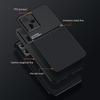 Phone Case for Infinix Hot 30i X669,PU Leather+TPU+PC Lines Imprinted Cover with Built-In Magnetic Holder Metal Sheet