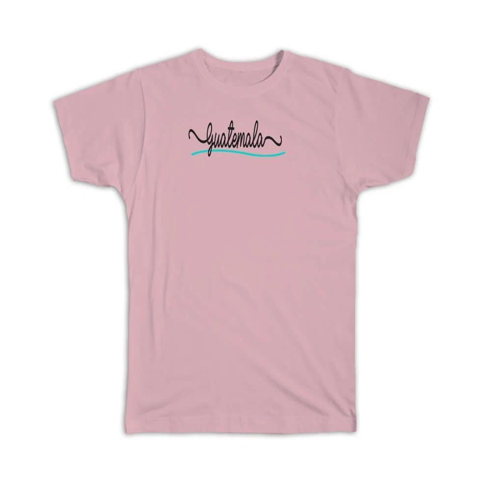 Gift T-Shirt : Guatemala Flag Colors Guatemalan Travel Expat Country Minimalist 2XL