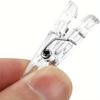 2.5cm Transparent Clip Plastic Clothes Pin Photo Clip Acrylic Small Clip, Clothes Pins