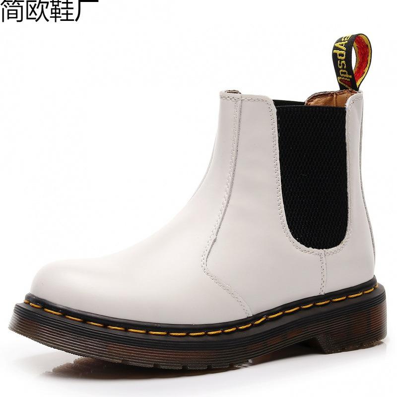 Boots Women s Locomotive Boots Men s British Leather Short Boots Men s and Women s Casual Big Order