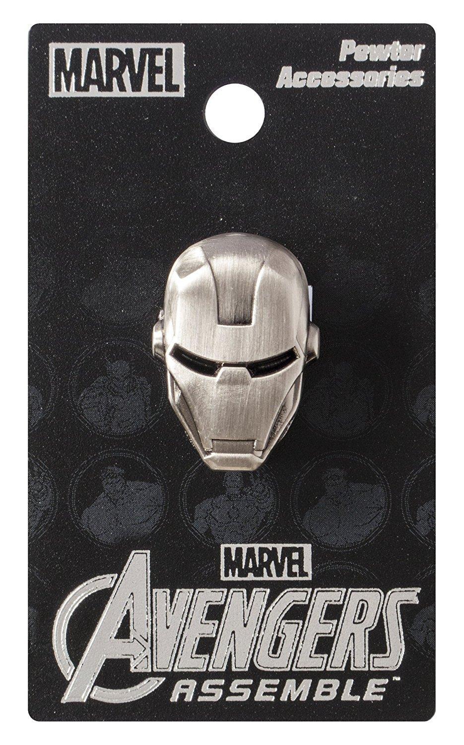 

Marvel Avengers Assemble Iron Man Face Pewter Lapel Pin [item]
