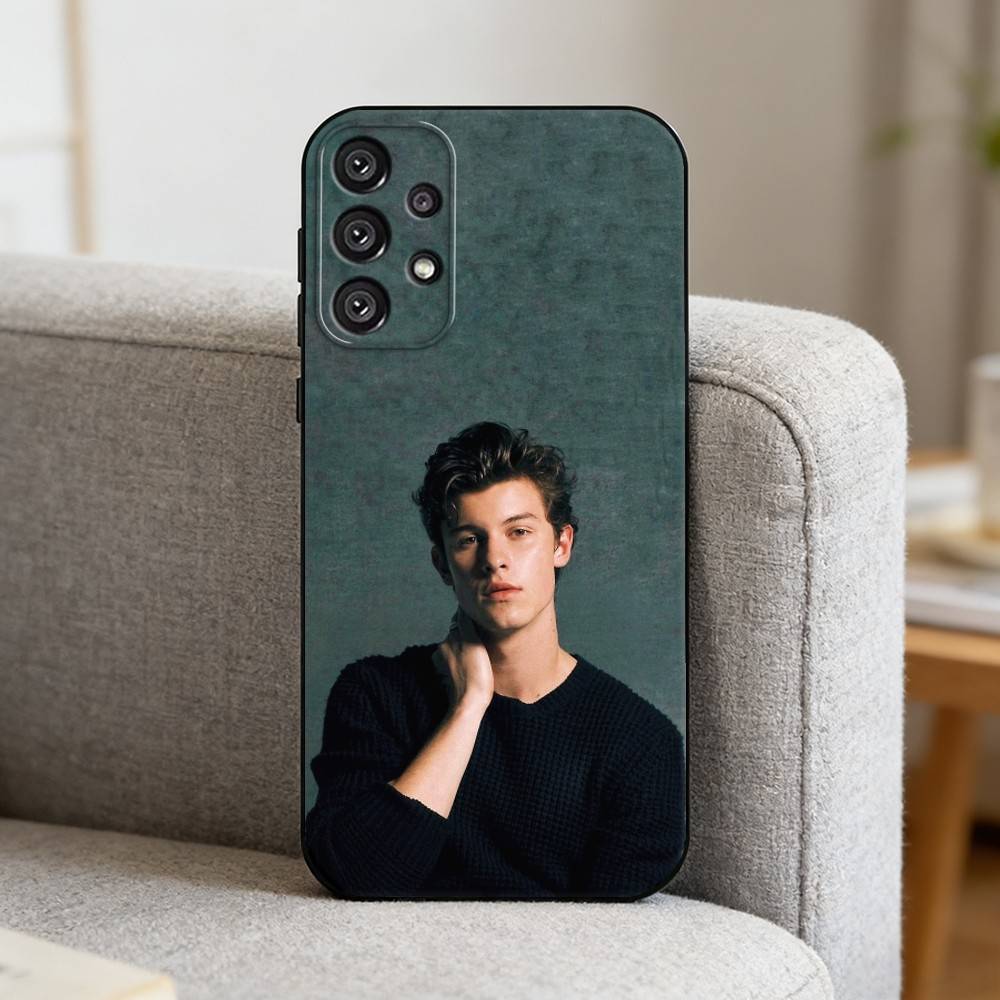 S-Singer S-Shawn Mendes Phone Case For Samsung S25,S24,S21,S22,S23,S30,Ultra,S20,Plus,Fe,Note,10,9,5G Black Cover