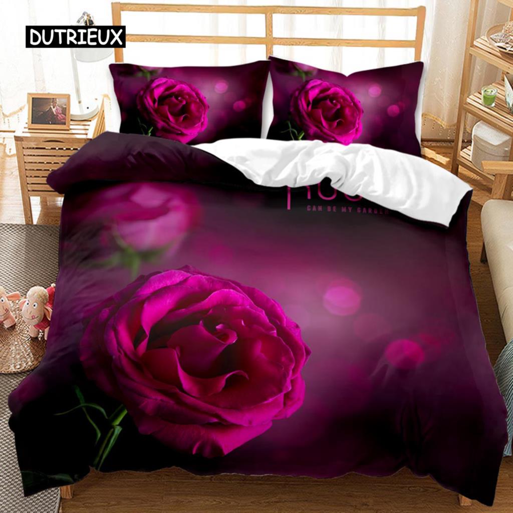 Chrysanthemum Duvet Cover Blooming Floral Branches Botanical Natural Bedding Set Flower Queen King Size Polyester Qulit Cover