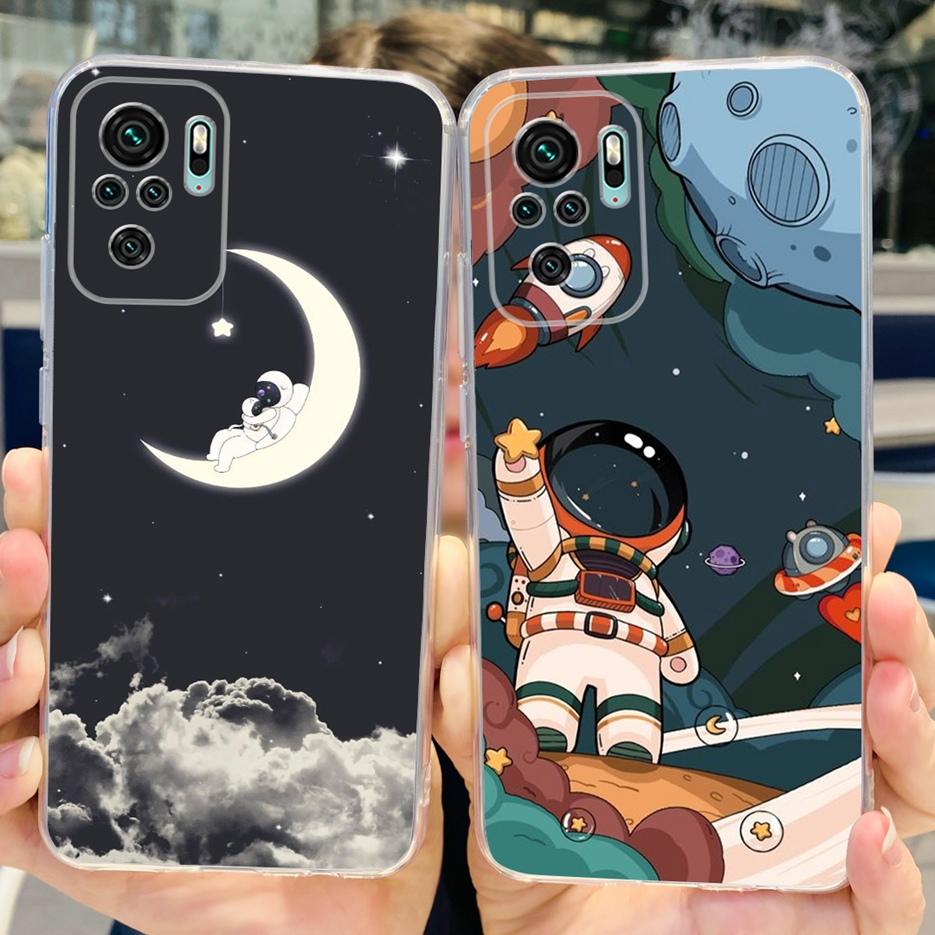 For Xiaomi Redmi Note 10 4G Case Note 10S Cute Painted Cover Soft Slim Phone Case For Xiaomi Redmi Note 10 Pro Max Note10 S Bags