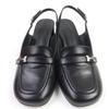 Hermes Pumps Anfini Strap Slingback Leather Black Leather Women 36 Used