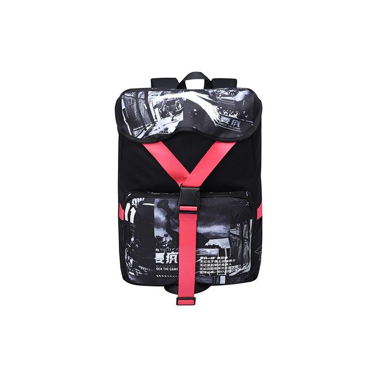Anta Crazy Series Unisex Large Capacity Sports Backpack Unisex Backpack Black 192031151-2 Black