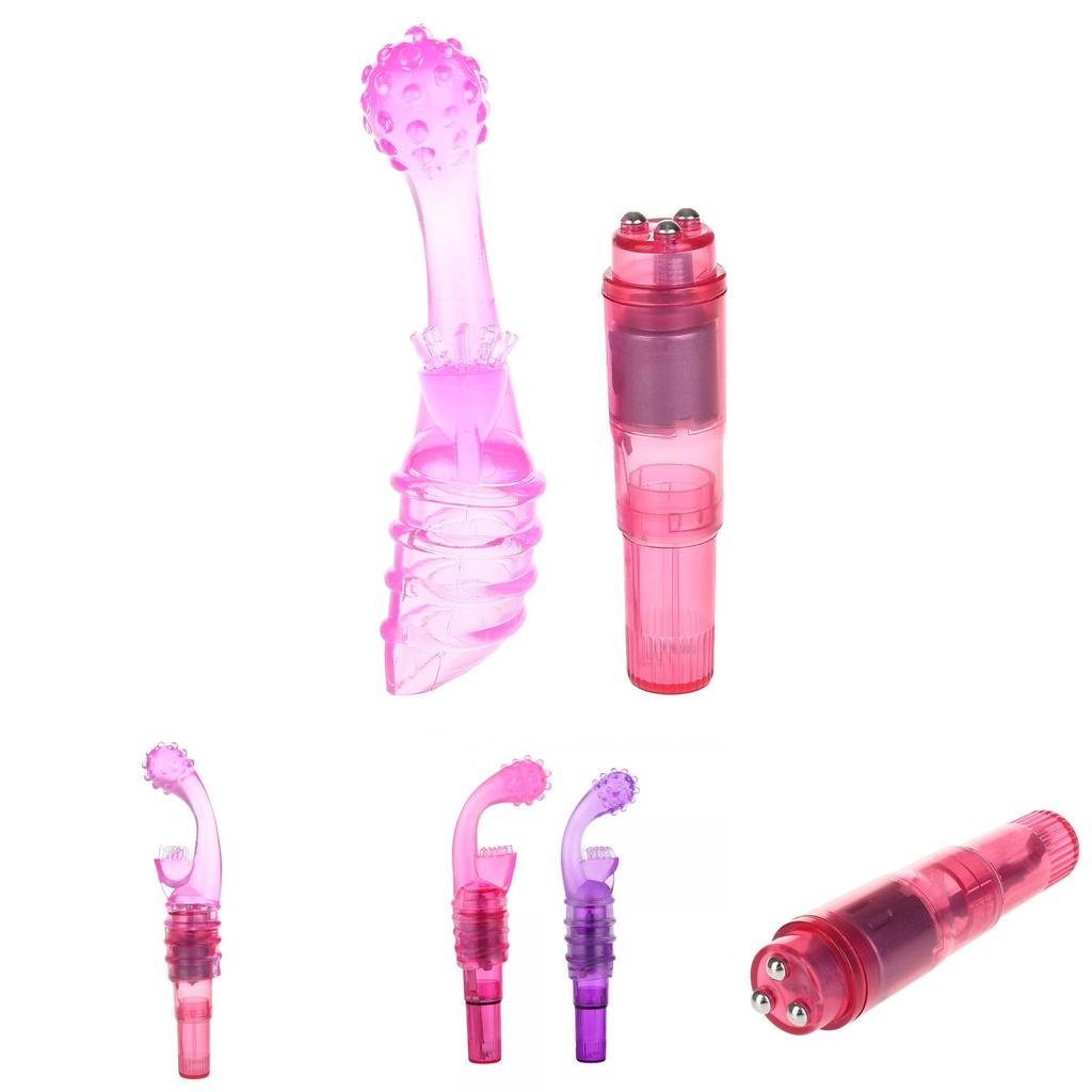 Vibrating Women Gspot Dildo Clitoral Stimulator Vibrator Massager Adult Sex Toy
