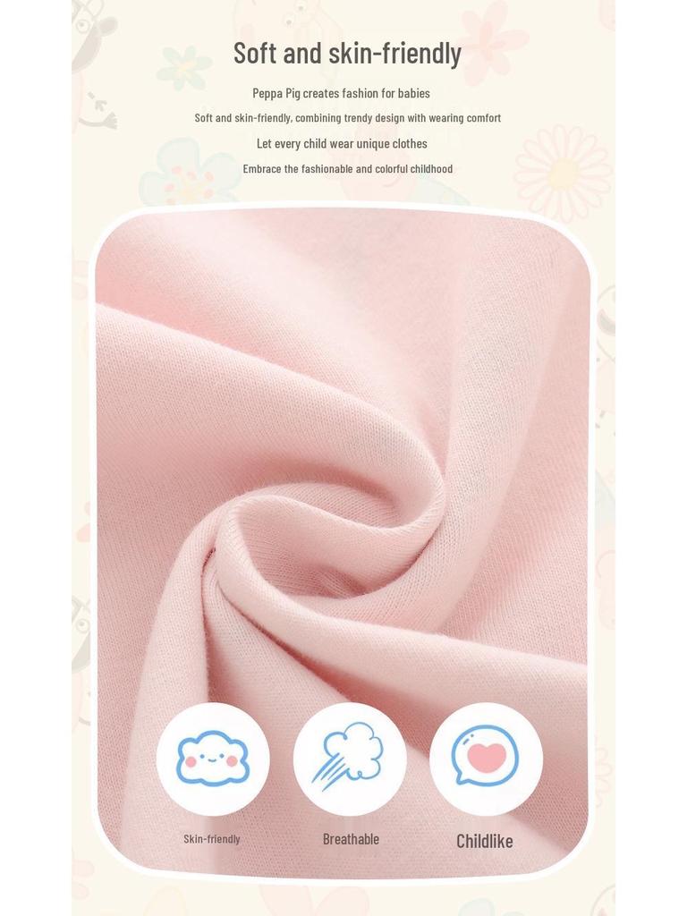 Dívčí tričko s dlouhým rukávem Peppa Pig - Stylový princeznovský design na jaro/podzim