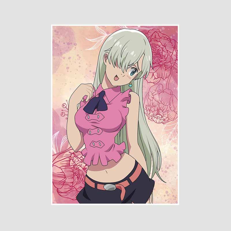 White Paper Anime Posters and Prints Vintage The Seven Deadly Sins Poster Art Painting Home Decor Pictures Bedroom Bar Dorm Decoration Mural