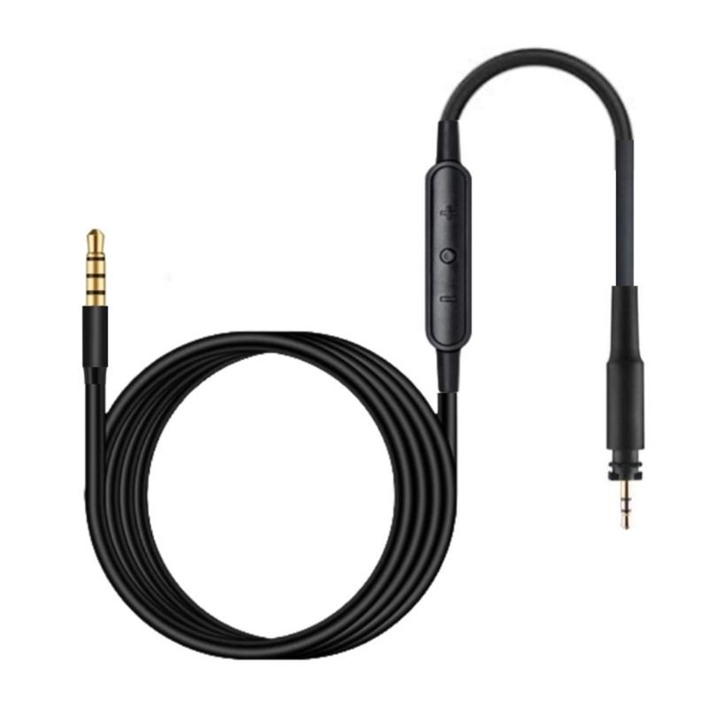 Quality Audios Cable with Microphones for SRH440A SRH840A Headsets 3.5mm Wire Braide Design with Inline Controls