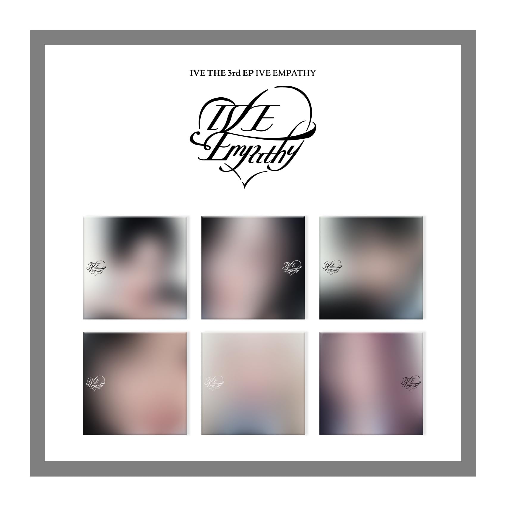 

IVE IVE EMPATHY 3rd EP Album Digipack 6 Version Set Mini Folded Poster on Sealed CD+16p PhotoBook+1p PhotoCard+1p Pack+Tracking