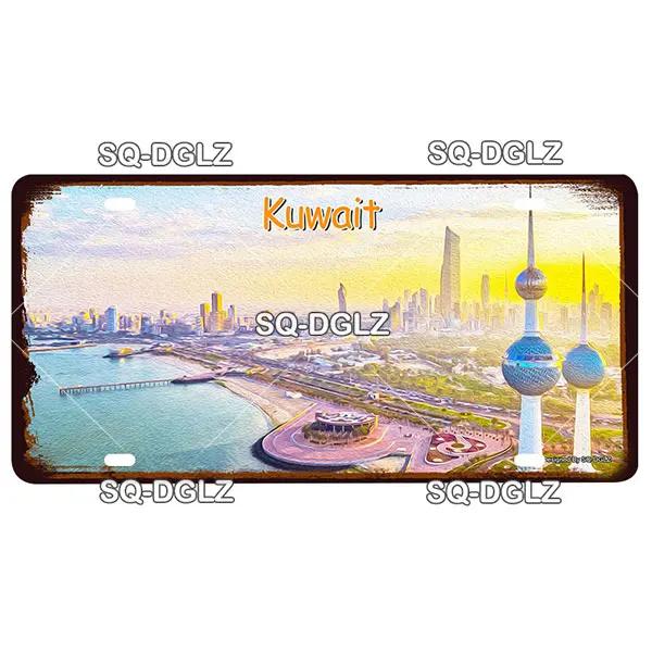 [SQ-DGLZ] Asia City 15x30cm Plate Metal Sign Vintage Plaque Tin Sign Wall Decor For Bar Country Painting Travel Poster