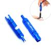 1/2pcs Blue Bicycle Multifunction American Valve Core Tool Road Bike MTB Tube Tire Disassemble Remove Wrench Cycling Repair Tool