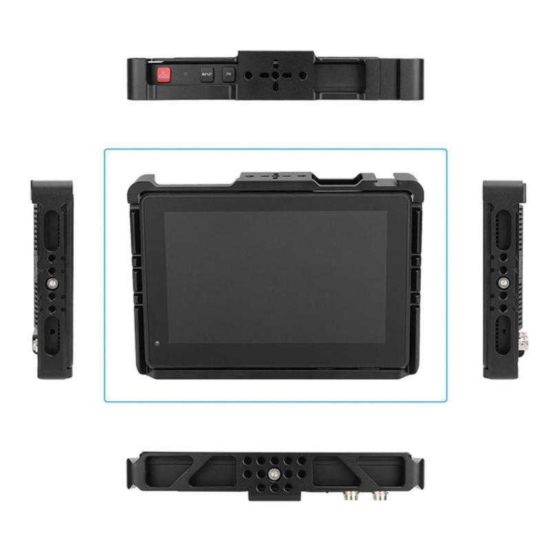 Professional Monitors Cage Camera Full Cage Aluminum Video Rig Shutter Button Cold Shoe Base for HT7S Monitors Accessories