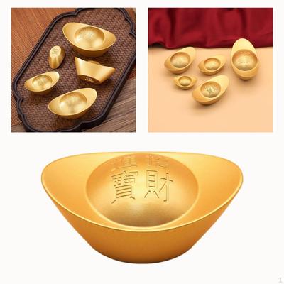 Lingot d'or chinois Décoration Ornement de bureau Charme Auspicieux Argent porte-bonheur Décoration du Festival de Printemps