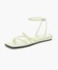 Recur Ecur Cross Detail Ankle Strap Sandals Light Green 1261