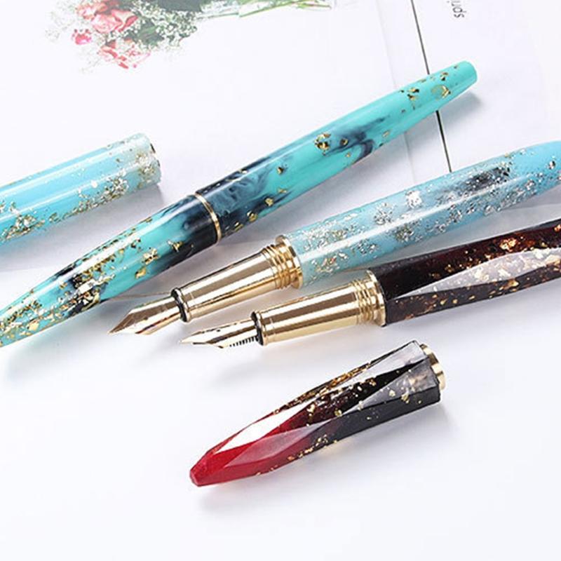 4pcs DIY Pen Mold Epoxy Resin Molds Transparent Pen Silicone Mould Dried Flower Resin Decorative Craft Jewelry Mould
