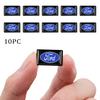 KLYE5 3D Logo Epoxy Resin Short Car Stickers Body Decor Decal Car Accessory For Ford Focus ST Mk2 Fiesta 2 Mustang Party Kuga Mk7 Edge