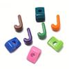 50Pcs Beads Acrylic Pendant Y2K Jewelry Making Charm Minimalist Letter Pendant  Jewelry Accessories