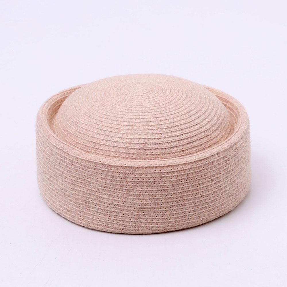 Vintage Spring Summer Pillbox Hat 2026 Straw Beret Fedora Hat Ladies Flat Cap Wedding Fascinator Street Caps Summer Beach Berets