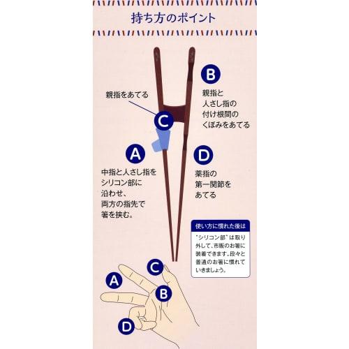 Ishida Chopsticks Support, Proper Chopsticks for Adults, 23cm, Left-Handed