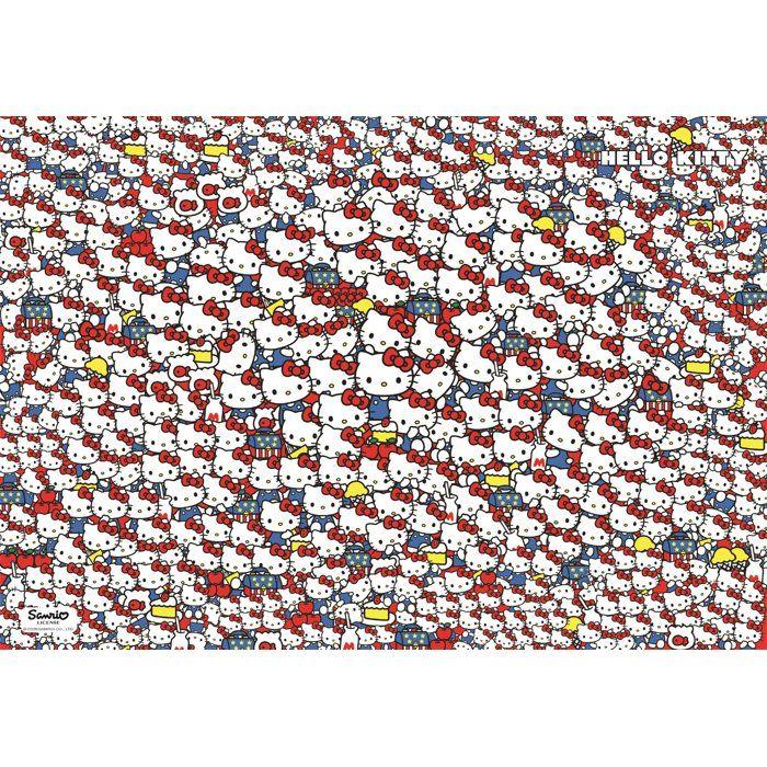 Puzzle 1000 pieces - Clementoni - Hello Kitty et ses Amis - Des 14 ans - Niveau difficile