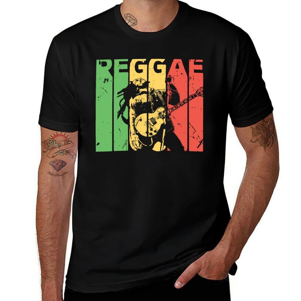 Reggae Rasta Vintage TShirt Big and Tall Short Sleeve Tee