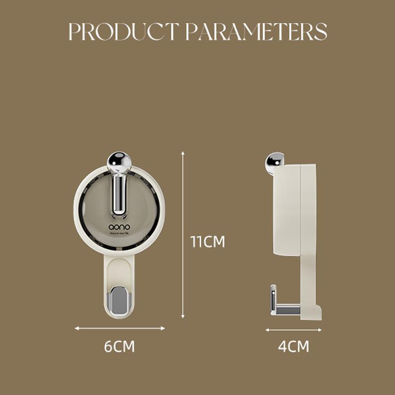 1Pc Powerful Suction Cup Hooks Vacuum Reusable Shower Hooks Traceless Kitchen Bathroom Robe Coat Towels Organizer Hook Access