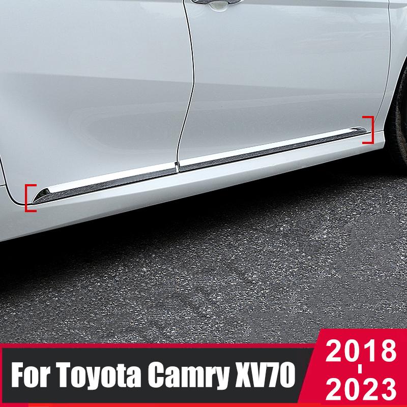 

Автомобильные аксессуары для Toyota Camry XV70 2018-2022 2023 ABS, корпус боковой двери, защита от царапин, молдинговая накладка