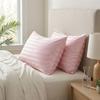 Glossy Jacquard Pillow Cover Envelope Closure Hotel Pillowcase  Bedroom