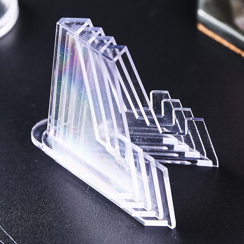Clear Acrylic Coin Display Stand Acrylic Card Stand Portable Clear Coin Display Stand Coin Capsule Holder Support Card Organizer