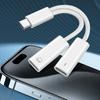FONKEN 2 In 1 Braided Type-C Charging Audio Adapter Cable USB C To Type-C/3.5mm/iOS Headphone Converter Suitable For IPh 15 Android Phone