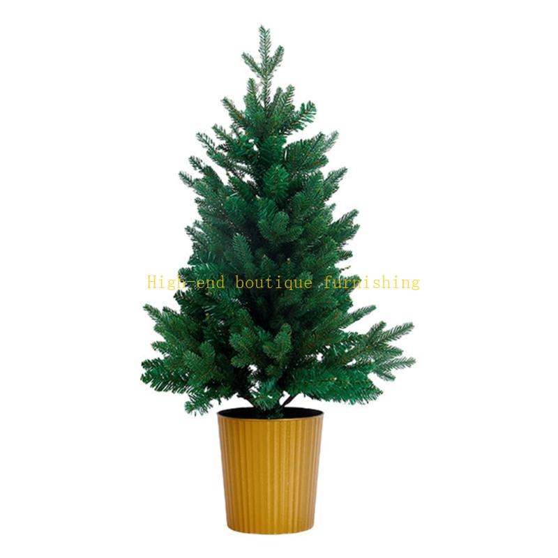 

Tabletop Christmas Tree Simulation Tree Decor Ornament Household New Year Gift 45CM зелений