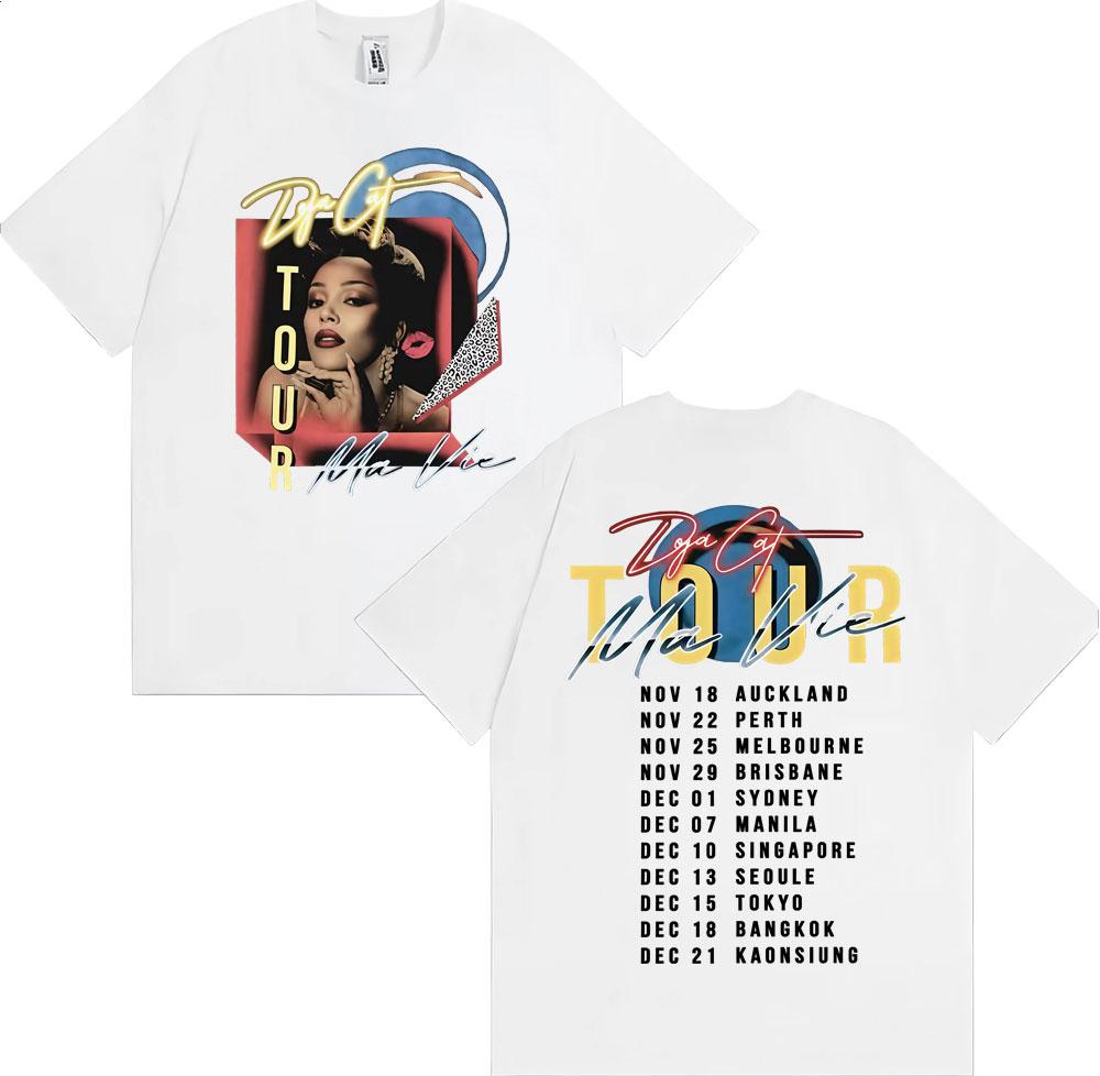 

Doja Cat Ma Vie Світовий Тур 2026 Графічна Футболка Чоловіки Жінки Одяг Вінтажна Мода Футболки Круглий Виріз 100% Бавовна Футболка Вуличний Стиль M
