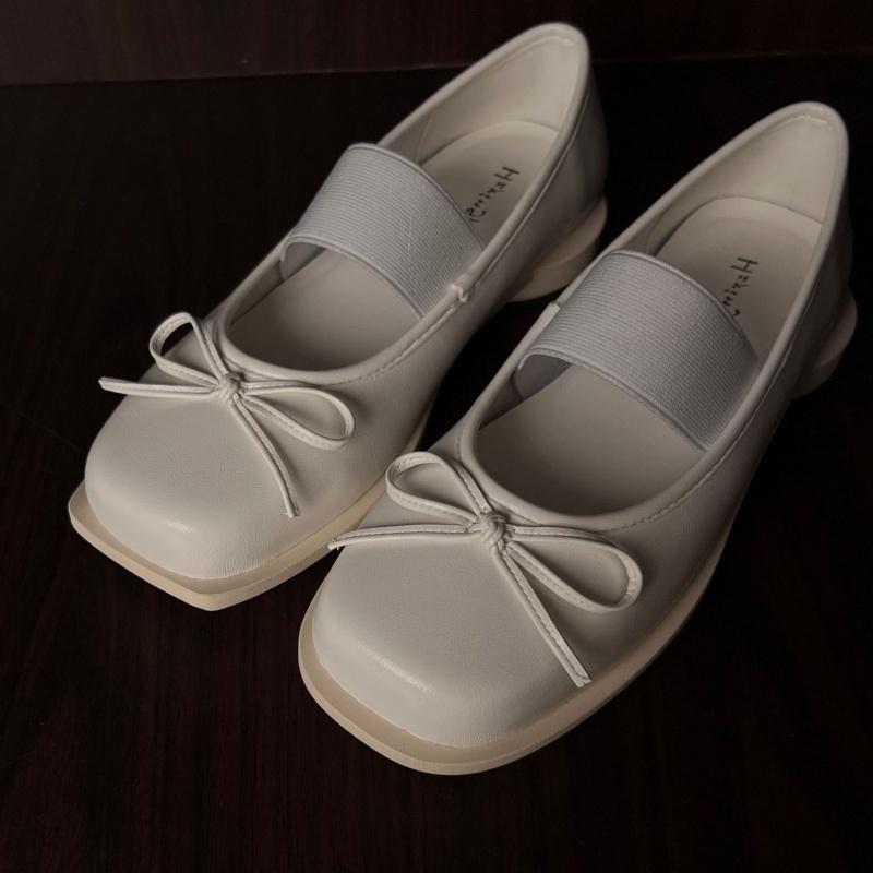 

Fashion Designer Spring Women Mary Jane Shoes Fashion Square Toe Ladies Comfort Soft Sole Flats Women s Comfort Ballerinas Shoes 36