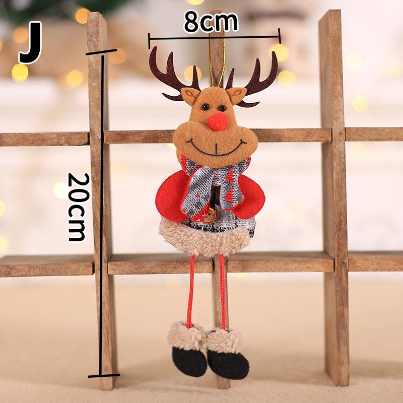 1PC Craft Hanging Pendant Gift Christmas Doll Cloth Decor Xmas Tree Ornament For Home Kids Toys